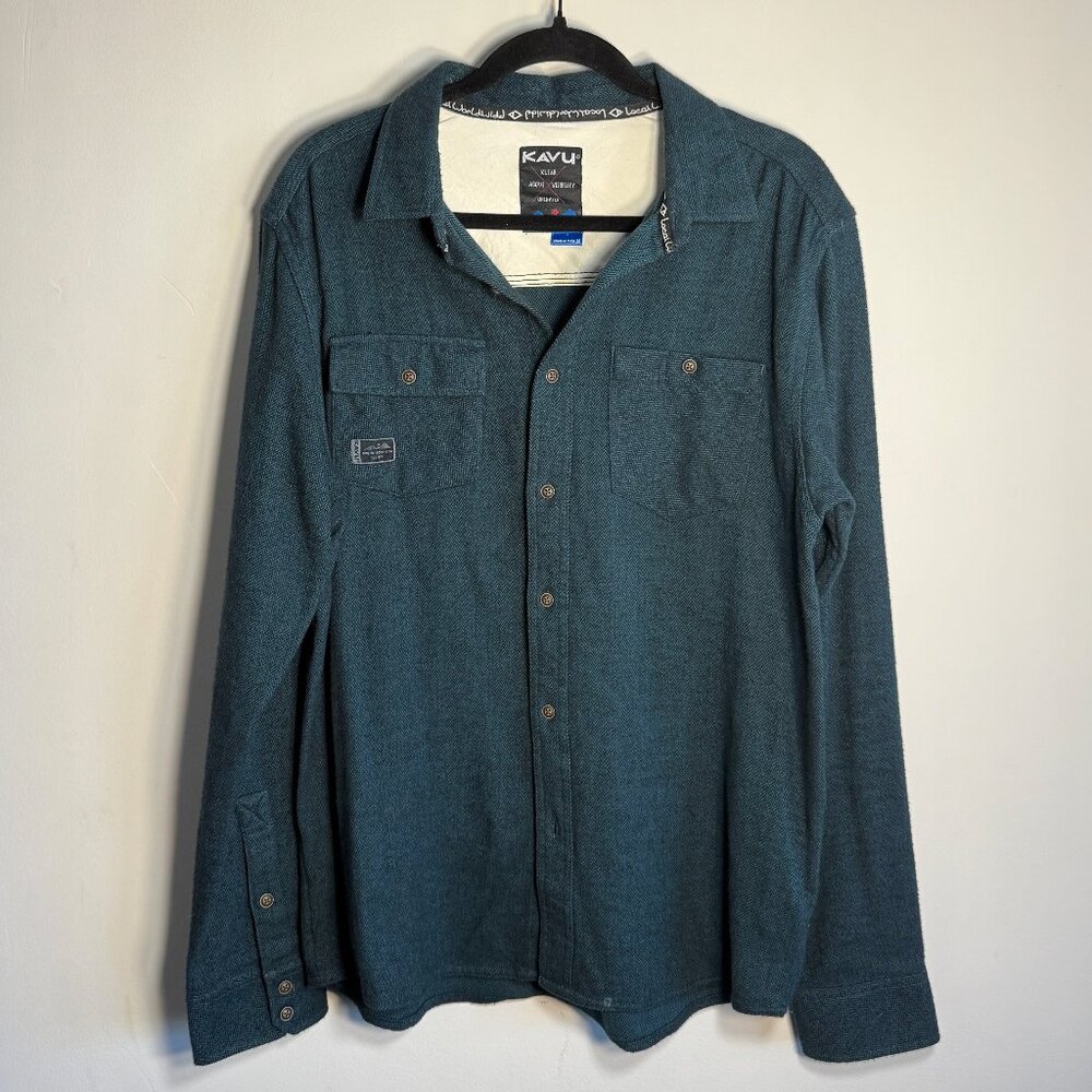 Kavu Langley Shirt in Juniper